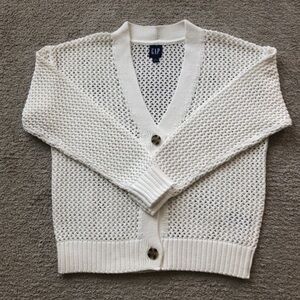 GAP 100% Cotton Open Knit Cardigan Sweater.